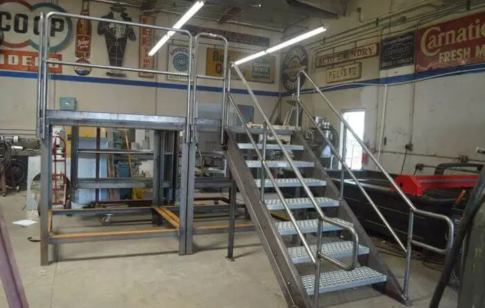 Custom Built Industrial Steel Stairs
