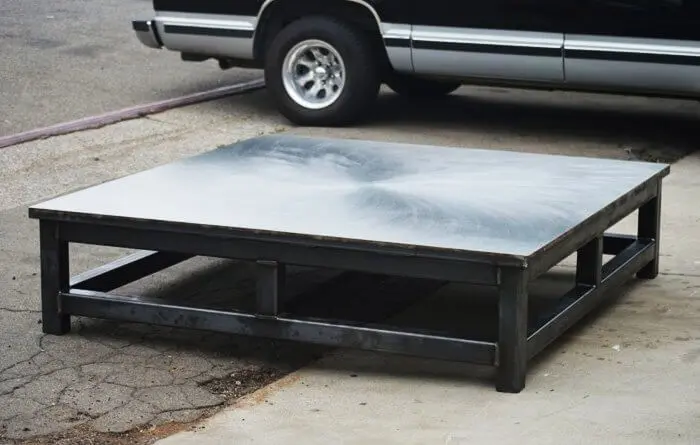 Custom Fabricated Industrial Table in Anaheim